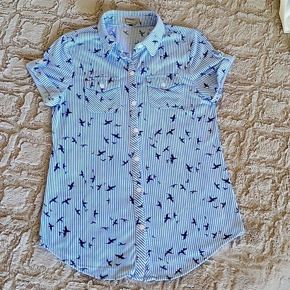 Cuffed Sleeve Blouse - Picture 1 of 4